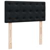 VidaXL Cadre de lit ottoman avec matelas noir 200x200cm velours