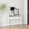 vidaXL Table console blanc brillant 105x30x80 cm bois d'ing&eacute;nierie