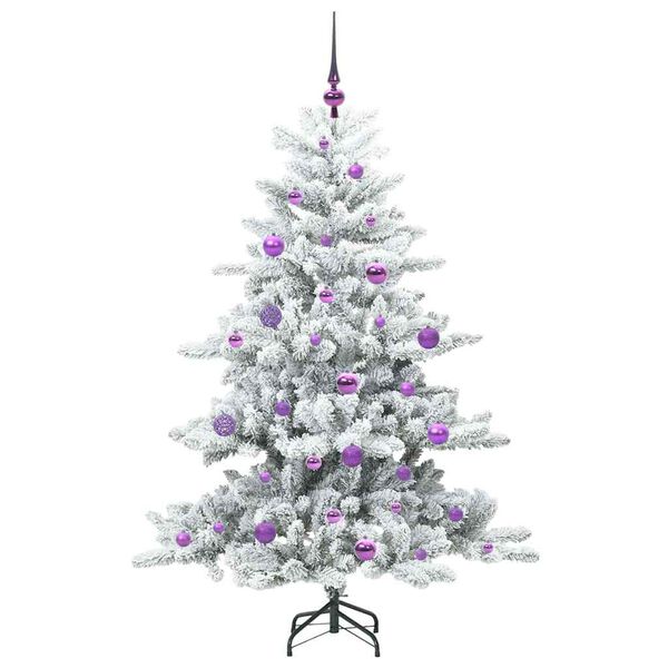 vidaXL Sapin de No&euml;l Artificiel &agrave; Branches Articul&eacute;es Blanc 150 cm