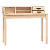 vidaXL Bureau 110x50x93 cm Bois massif Pin
