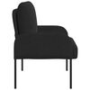 vidaXL Canap&eacute;s avec coussin 55cm Noir Contreplaqu&eacute;