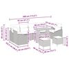 vidaXL Ensemble de canap&eacute; de jardin 10 pcs Beige polyrotin