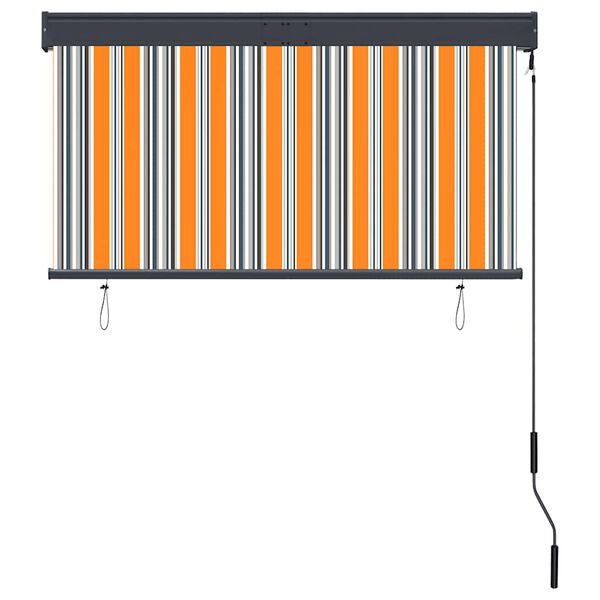 vidaXL Store roulant d'ext&eacute;rieur 120x250 cm Jaune et bleu