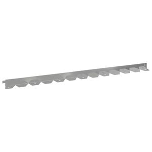 vidaXL Bordure de Pelouse 20 pc 102 x 4 x 4 cm Acier Argent&eacute;