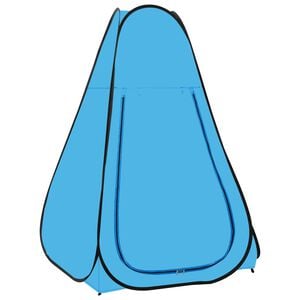vidaXL Tente de douche escamotable Bleu