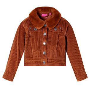Veste pour enfants velours côtelé cognac 128