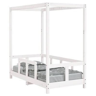 Vidaxl cadre de lit pour enfant blanc 2x(70x140) cm bois de pin massif  VIDAXL Pas Cher 