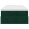 vidaXL Cadre de lit ottoman avec matelas vert fonc&eacute; 100x200 cm velours