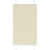 vidaXL Store pliss&eacute; cr&egrave;me 70x150 cm largeur du tissu 69,4 cm polyester