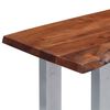 vidaXL Table console 115x35x76 cm Bois d'acacia massif et fer