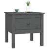 vidaXL Table d'appoint Gris 50x50x49 cm Bois massif de pin