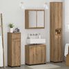 vidaXL Ensemble de mobilier de salle de bain 4 pcs Ch&ecirc;ne artisanal