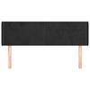 vidaXL T&ecirc;te de lit avec oreilles Noir 147x16x78/88 cm Velours