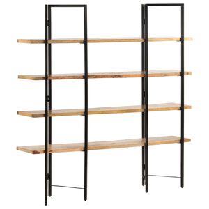 vidaXL Biblioth&egrave;que &agrave; 4 niveaux 160x35x160 cm Bois de manguier massif