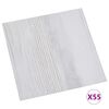 vidaXL Planches de sol 55 pcs Gris clair 5,11 m&sup2; PVC