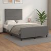 vidaXL Cadre de lit sans matelas gris 120x200 cm similicuir