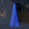 vidaXL Sapin de No&euml;l &agrave; LED sur m&acirc;t de drapeau 550 LED bleu 300 cm