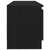 vidaXL Meuble TV chêne noir 102x30x36 cm bois d'ingénierie
