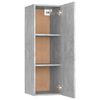 vidaXL Meuble TV Gris b&eacute;ton 30,5x30x90 cm Bois d&rsquo;ing&eacute;nierie