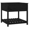 vidaXL Jardini&egrave;re avec &eacute;tag&egrave;re Noir 82,5x82,5x81 cm Bois massif de pin