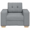 vidaXL Fauteuil Gris clair 60 cm Tissu