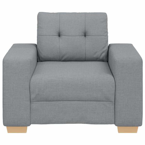 vidaXL Fauteuil Gris clair 60 cm Tissu