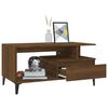 vidaXL Table basse Chêne marron 90x49x45 cm Bois d'ingénierie