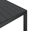 vidaXL Ensemble à manger de jardin 7 pcs noir aluminium