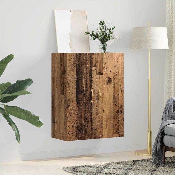 vidaXL Meuble mural Bois ancien 69,5 x 34 x 90 cm Bois d'ing&eacute;nierie