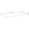 vidaXL Dessus de table 80x40x3,8 cm rectangulaire bois massif acacia