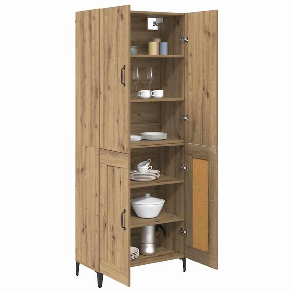 vidaXL Haut Armoire Ch&ecirc;ne artisanal 69,5 x 34 x 180 cm