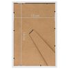 vidaXL Collage de cadres photo 5 pcs de table Blanc 13x18 cm MDF