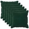 vidaXL Coussin avec oreiller HOUTEN 6 pc Vert fonc&eacute; Fl&oslash;jl