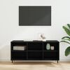 vidaXL Meuble TV Ch&ecirc;ne noir 103,5 x 30 x 50 cm Bois d'ing&eacute;nierie