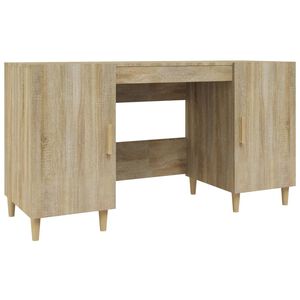 vidaXL Bureau Ch&ecirc;ne sonoma 140x50x75 cm Bois d'ing&eacute;nierie