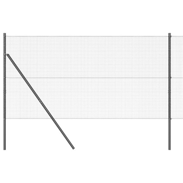 vidaXL Poteau de cl&ocirc;ture. Gris 50 x 1,2 m (maille de 19 x 19 mm)