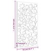vidaXL D&eacute;coration murale jardin 105x55 cm acier corten design feuille
