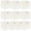 vidaXL Bo&icirc;tes de rangement 10 pcs Blanc 32x32x32 cm Tissu