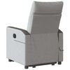 vidaXL Fauteuil de massage inclinable gris nuage tissu