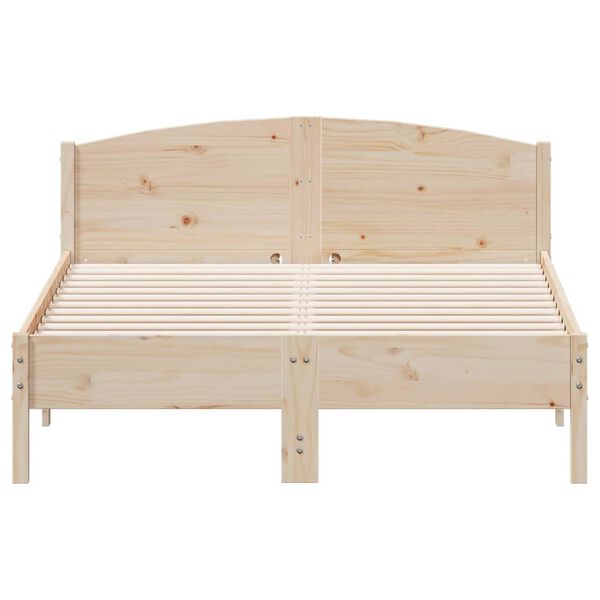 vidaXL Cadre de lit sans matelas 135x190 cm bois de pin massif