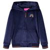 Veste &agrave; capuche pour enfants bleu marine 128
