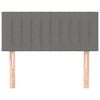 vidaXL Tête de lit Gris foncé 90x5x78/88 cm Tissu
