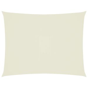 vidaXL Voile de parasol tissu oxford rectangulaire 4x5 m cr&egrave;me