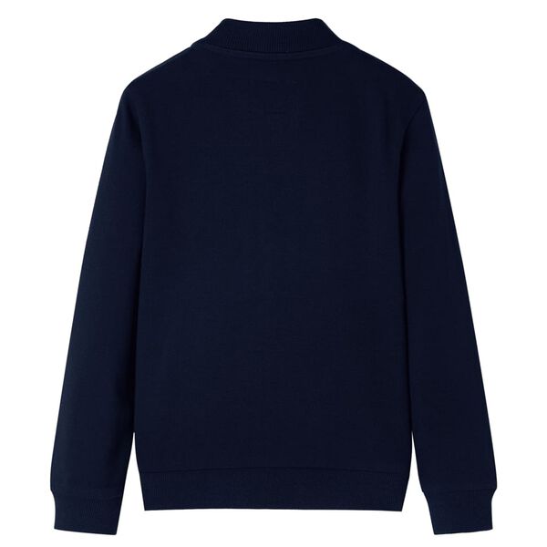 Sweatshirt pour enfants avec fermeture &eacute;clair bleu marine 104