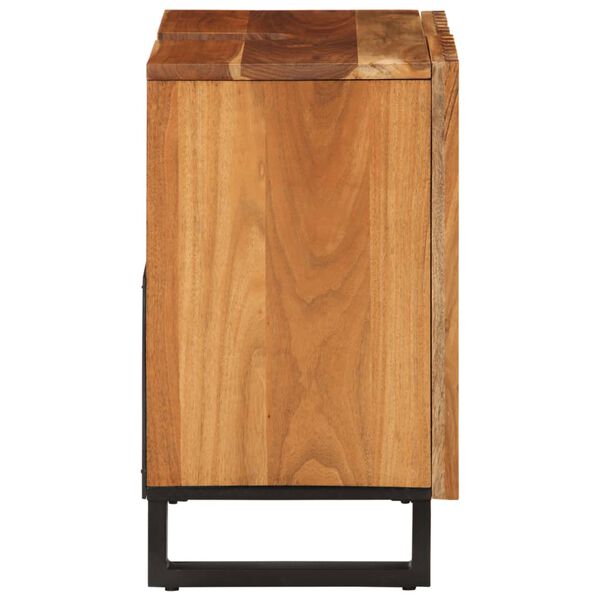 vidaXL Armoire lavabo de salle de bain 62x34x58cm bois massif d'acacia