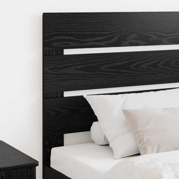 vidaXL T&ecirc;te de lit Ch&ecirc;ne noir 100 cm Bois d'ing&eacute;nierie