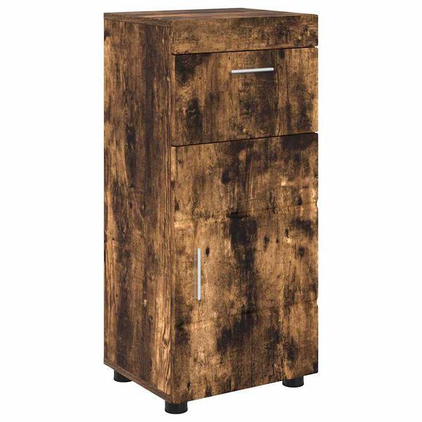 vidaXL Ensemble d'armoire de salle de bain TULUM Ch&ecirc;ne fum&eacute;