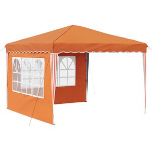 vidaXL Tente de f&ecirc;te pop-up Orange 288 x 288 x 245 cm Tissu Oxford