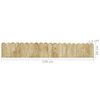 vidaXL Rouleaux de bordure 2 pcs 120 cm Bois de pin impr&eacute;gn&eacute;
