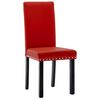 vidaXL Chaises &agrave; manger lot de 2 rouge bordeaux PVC